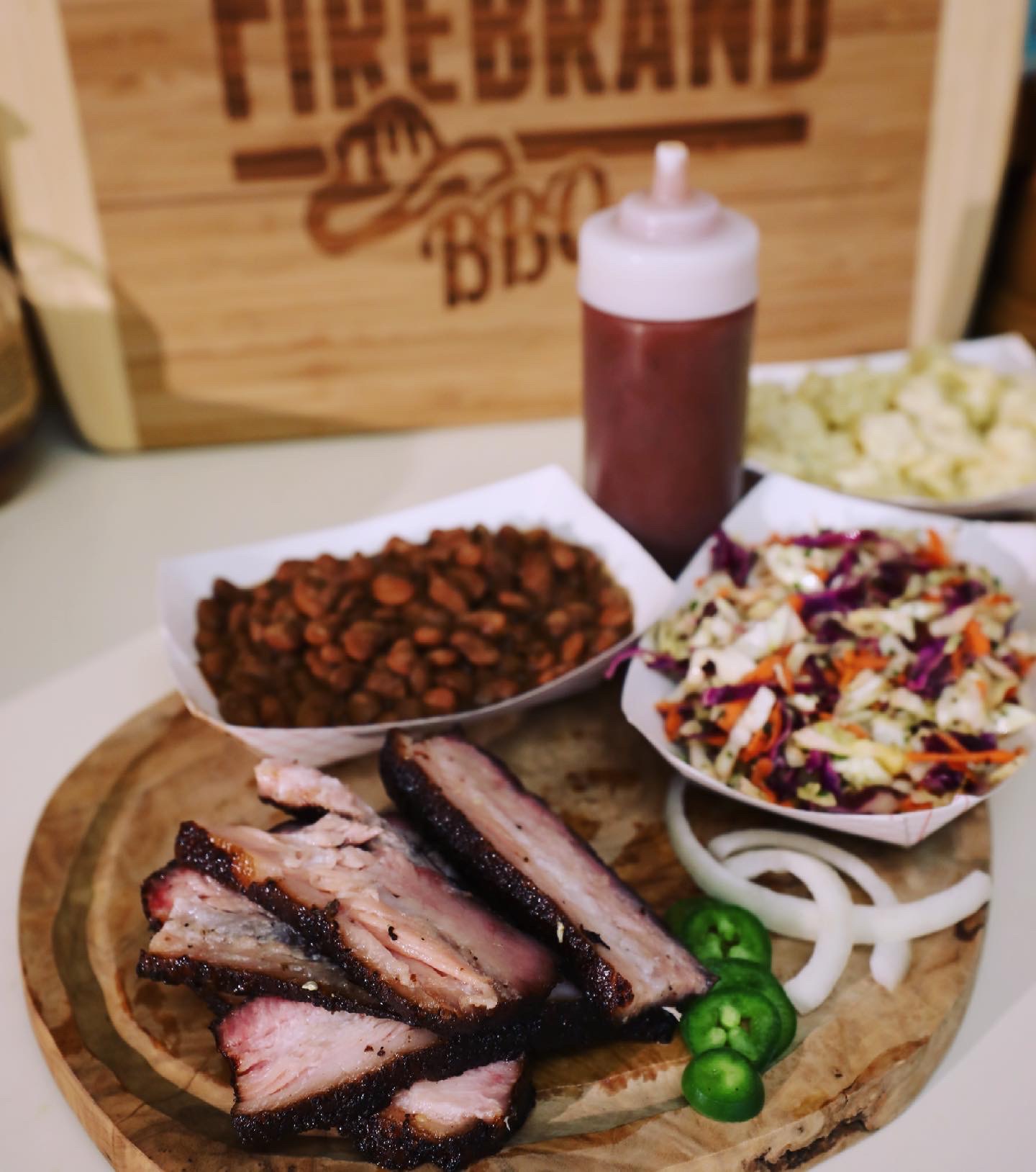 Loaded Pitmaster BBQ Brisket Sandwich (Alternate close-up)