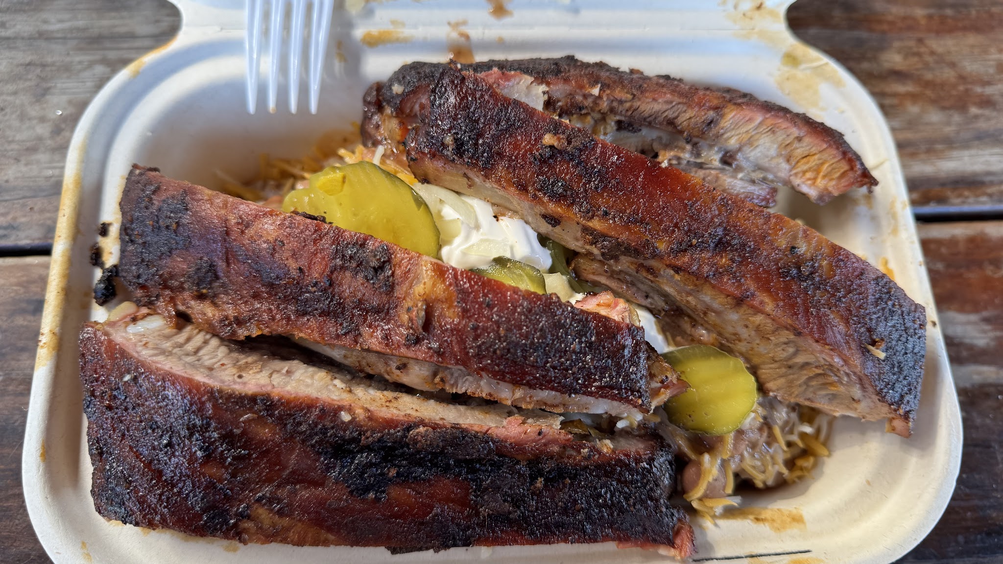 Slow-Smoked Pork Spareribs Plate